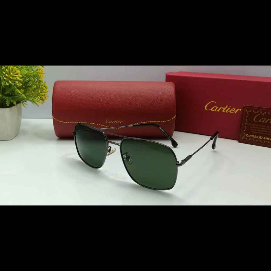 Cartier Grey Flash Round Unisex Sunglasses CT0249S 001 53 - With Box